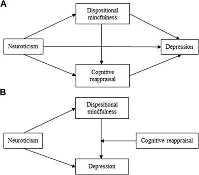 Exploring the Roles of Dispositional Mindfulness and Cognitive Reappraisal in the Relationship Between Neuroticism and Depression Among Postgraduate Students in China